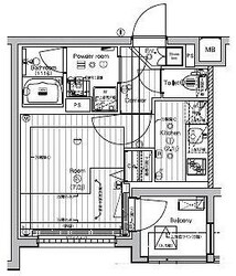 PREMIUM CUBE 新宿中井の物件間取画像